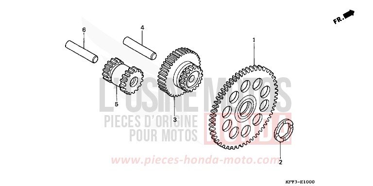 PIGNON DE DEMARRAGE de City Fly FLASH RED (R119E) de 1998